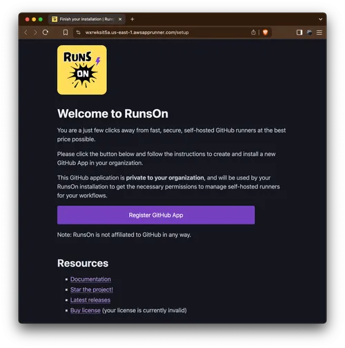 Register GitHub App