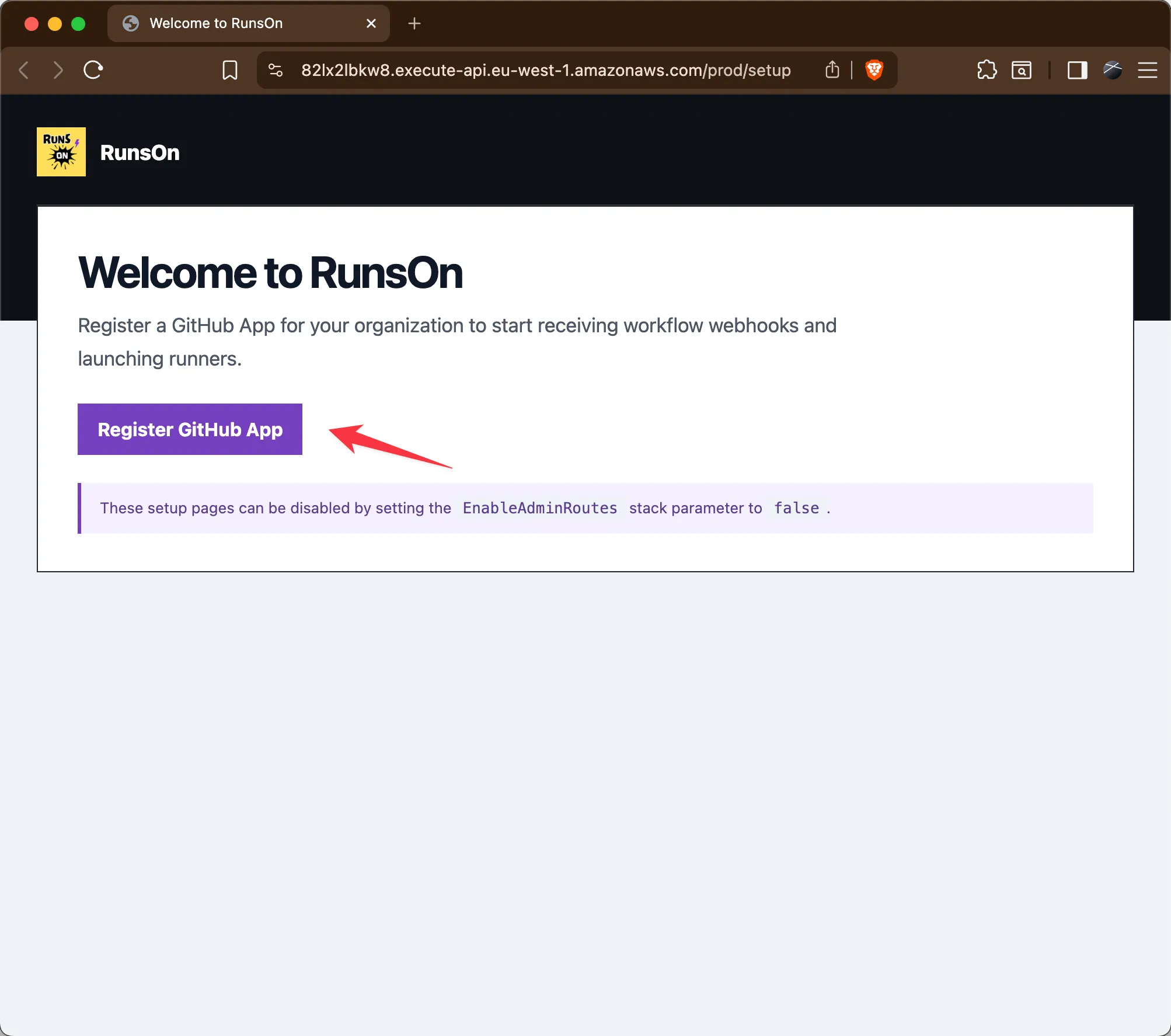 Register GitHub App