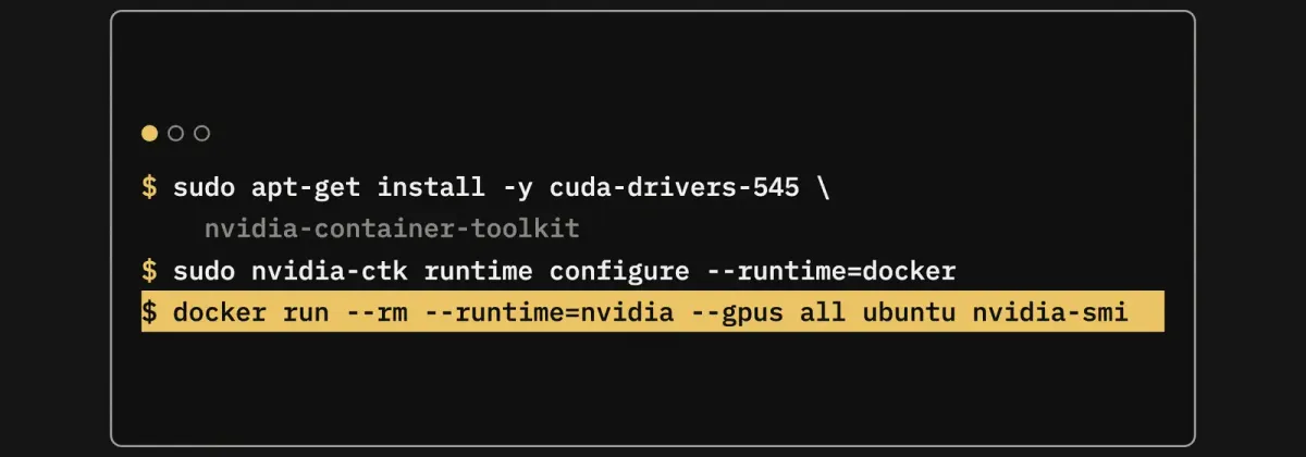 How to setup docker with NVIDIA GPU support on Ubuntu 22