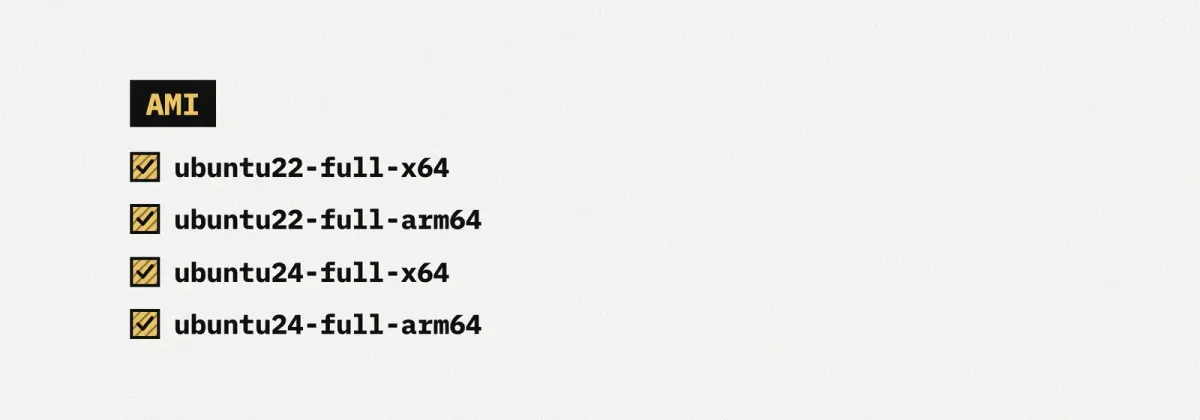 GitHub Actions runner images (AMI) for AWS EC2