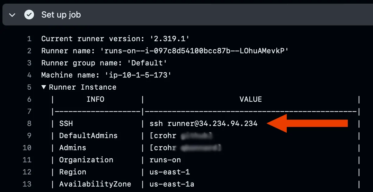 SSH access instructions