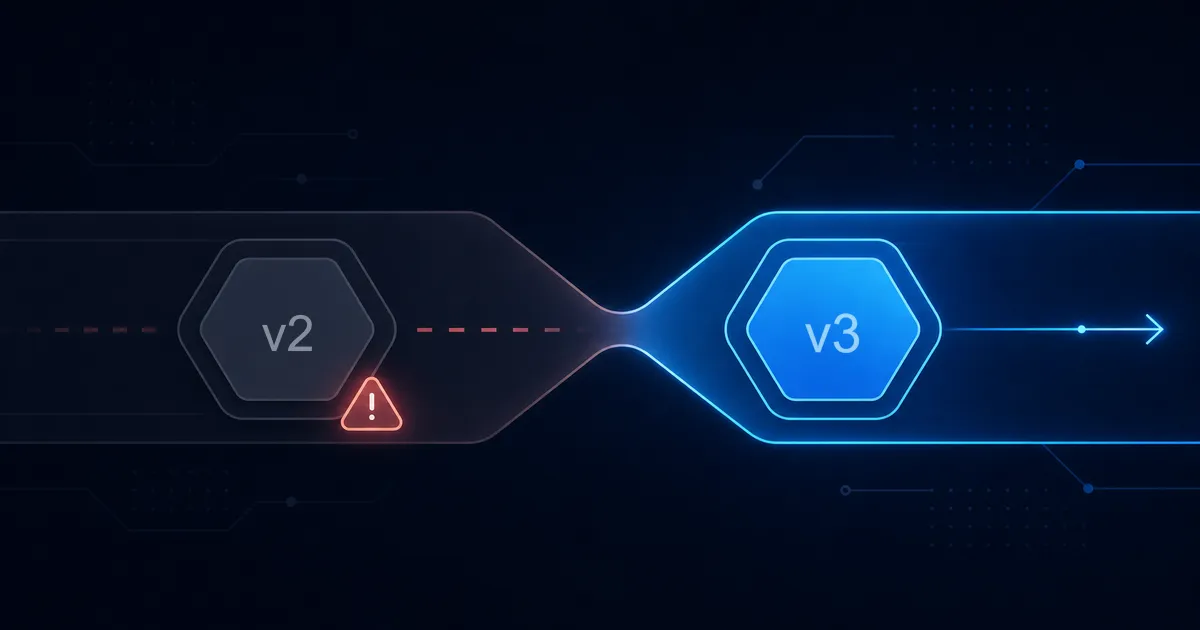 RunsOn v2 deprecation cover image