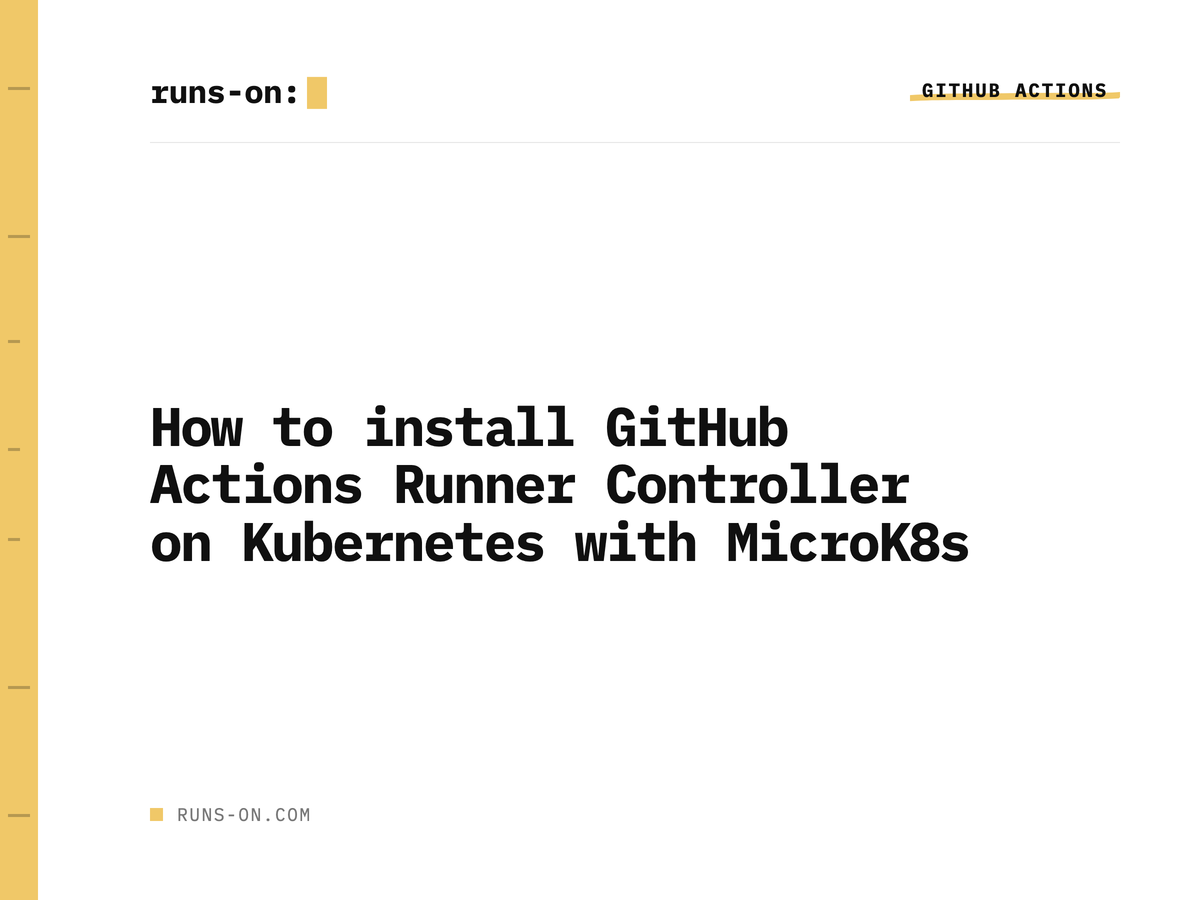 How to install GitHub Actions Runner Controller on Kubernetes with ...